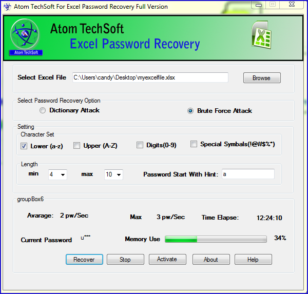 excel 2010 password recovery